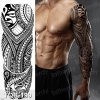 REBELULU Vodeodolné dočasné tetovačky pre ženy Dočasné tetovanie Skull Tattoo Ruža Hodiny Lebka Waterproof Tattoo Body Art Arm Fake Tattoo Men Women