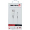 Swissten 71504400 dátový USB - USB-C 3.1 (7mm), 1,5m, bílý