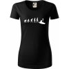 Evolúcia kajak - Dámske tričko z organickej bavlny Origin (GOTS) - XL ( Čierna )