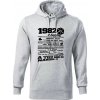 1982 v kocke - Mikina pánska Cape s kapucňou - S ( Svetlosivý melír )
