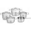 Sada 5 hrncov s pokrievkami nerezová oceľ FISSLER Pure Collection