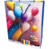 Darčeková taška stredná Happy Birthday s trblietkami Typ: 4