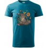Stará topánka 50 - Klasické pánske tričko vyššej gramáže - XS ( Tmavý tyrkys )