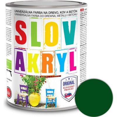 Slovakryl 0530 0,75kg zelený