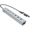 i-Tec USB-C/USB-A Charging Metal HUB 7 Port (3x USB-C, 4x USB-A) CAHUBMETAL7