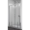 SanSwiss TOPS4 1200 50 07 Sprchové dveře dvoudílné 120 cm, aluchrom/sklo