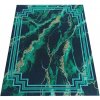 DY Zelený koberec s mramorovým vzorom Horeca-New 118 Rozmer: 160x220 cm