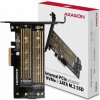Adaptér Axagon PCEM2-D PCIe NVME SATA M.2