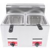 FRITÉZA GASTRONOMICKÁ DVOJITÁ 230V 2x3300W 2x6L SADA