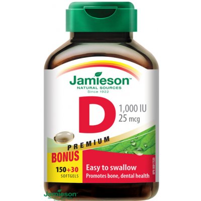 Jamieson Vitamín D3 1000 IU 180 tabliet
