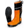 STIHL Gumené čižmy SPECIAL, pre prácu s motorovou pílou, farba čierno - oranžová - 41