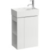 Laufen Kartell skrinka pod umývadlo 44x60x27 cm,1 dvierka pravé,polička na ľavo,Biela Mat H4075180336401