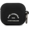 Karl Lagerfeld Rue St Guillaume silikónové púzdro pre AirPods 3 čierne (KLACA3SILRSGBK)