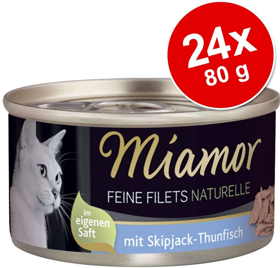 Miamor Feine Filets Naturelle Bonito tuniak 24 x 80 g