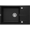 DEANTE DEANTE - Eridan čierna - Granitový drez s odkvapkávačom ZQE_N11B