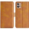 PROTEMIO 50645 SIDE Peňaženkové puzdro pre Motorola Moto G32 svetlohnedé