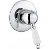 SAPHO - KIRKÉ WHITE podomietková sprchová batéria, 1 výstup, biela páčka, chróm KI41BC