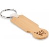 COMPRAS Bambusová kľúčenka, hnedá