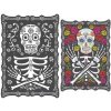 Halloweenska dekorácia meniaci obraz - Day of the dead 45 x 30 cm