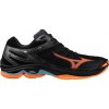 Pánska halová obuv Mizuno Wave VOLTAGE 2 Black/Neon Flame EUR 46,5