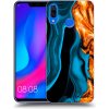 Picasee silikónový čierny obal pre Huawei Nova 3 - Gold blue