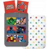 Súprava detských obliečok Avengers Symbols 100×135 cm, 40×60 cm