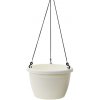 Gardenico Samozavlažovací závesný kvetináč Marina bielý, pr. 25 cm