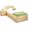 Posteľ z masívu s úložným priestorom Justina, 90x200cm, masív buk