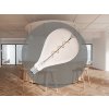 NEDES, s.r.o. LED dekoratívna žiarovka / filament SPIRAL 4W SMOKE - A165 / E27 / 2000K - ZSF114