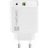 Univerzálna nabíjačka Natec RIBERA 20W 1X USB-A + 1X USB-C, biela NUC-2061