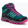Juniorská trekkingová obuv CMP Rigel Mid lake / pink fluo