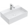 Villeroy & Boch Memento 2.0 - Umývadlo na dosku 60x42 cm, bez prepadu, otvor pre batériu, CeramicPlus, alpská biela 4A0761R1