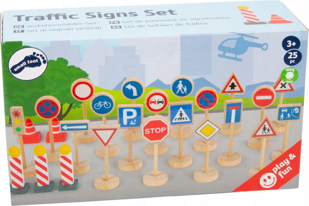 Small Foot Road signs set of 25 parts