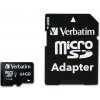 Verbatim Premium microSDXC 64GB + adaptér, U1 44084