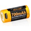 Fenix ARB-L16-700UP RCR123A / 16340 700mAh 2,52Wh Li-Ion 3,6V nabíjateľná USB batéria High Current 2,5A