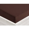 Froté napínacie prestieradlo FR-026 Čokoládovo hnedé 140 x 200 - výška 20 cm