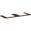 Hansgrohe Xelu Q doska 136 x 55 x 1,6 cm tmavý orech 54099630