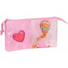 Trojitý peračník Barbie Girl Ružová 22 x 12 x 3 cm