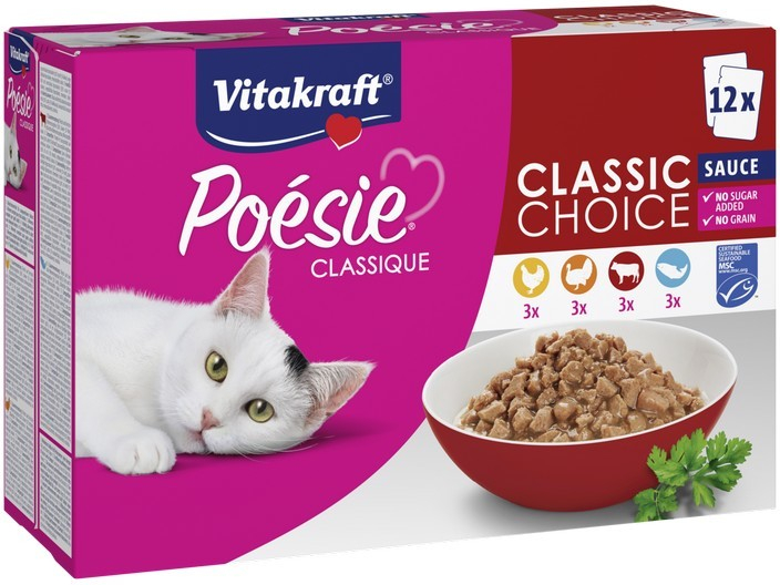 Vitakraft Poesie Classic choice v šťave 12 x 85 g