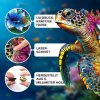 EscapeWelt Drevené puzzle Korytnačka 300 dielikov