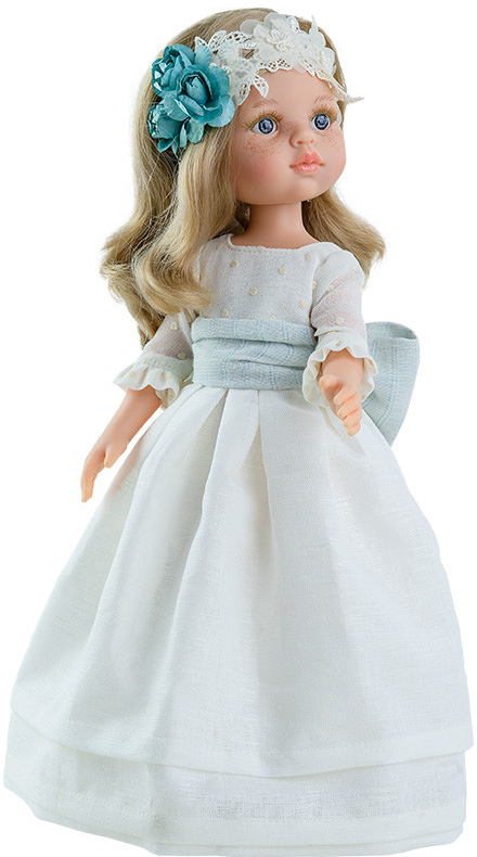 Paola Reina Realistická bábika Carla v bílém