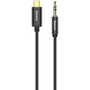Baseus CAM01-01 USB type C M - Jack 3,5 mm M, 1,2m, černý