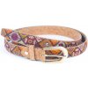 Dámsky korkový opasok - Dlaždice, 115 cm