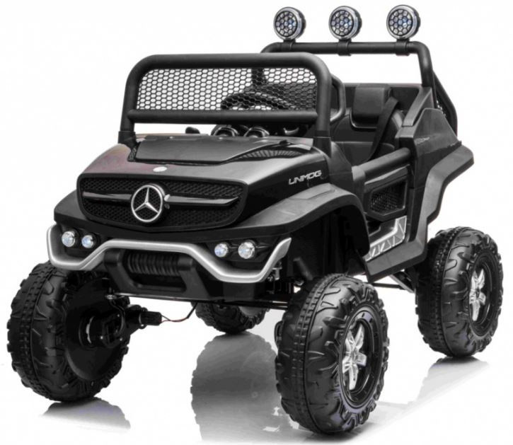 Mamido Elektrické autíčko Buggy Mercedes Benz Unimog 4x4 čierna