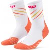 CEP Core Run Edt. Claws Socks Mid Cut Women Vysoké ponožky dámské Barva: white/coral mix, Velikost: II