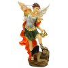 Socha: svätý Michal Archanjel s červeným plášťom - 30 cm - 1355