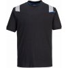 PORTWEST HI-VIS MODAFLAME WX3 FR712 / Reflexné tričko odolné proti ohňu - čierna XXXL