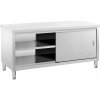 Royal Catering Pracovná skrinka z nehrdzavejúcej ocele - 180 x 70 cm - nosnosť 600 kg RCSSCB-180X70-E
