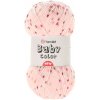 YarnArt Baby Color 218 ružová s farebnými bodkami