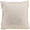 J-Line by Jolipa Svetlo krémový tkaný vankúš so strapcami 45x45x4